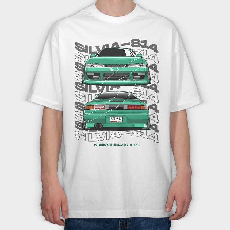Silvia S14, Tricou Oversize Barbati (Unisex)