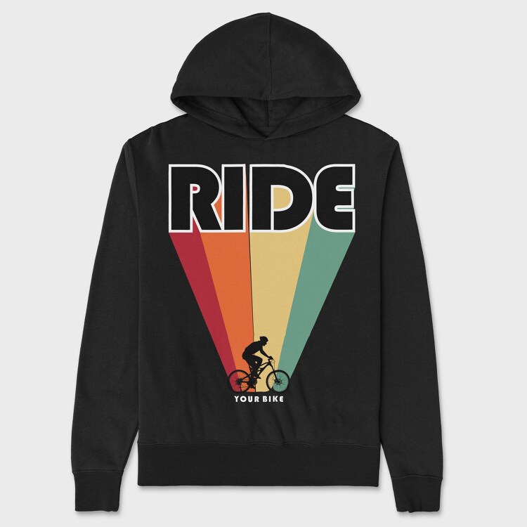 Ride The Rainbow, Hanorac Oversize Barbati (Unisex)
