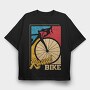 Road Bike Ride, Tricou Oversize Barbati (Unisex)