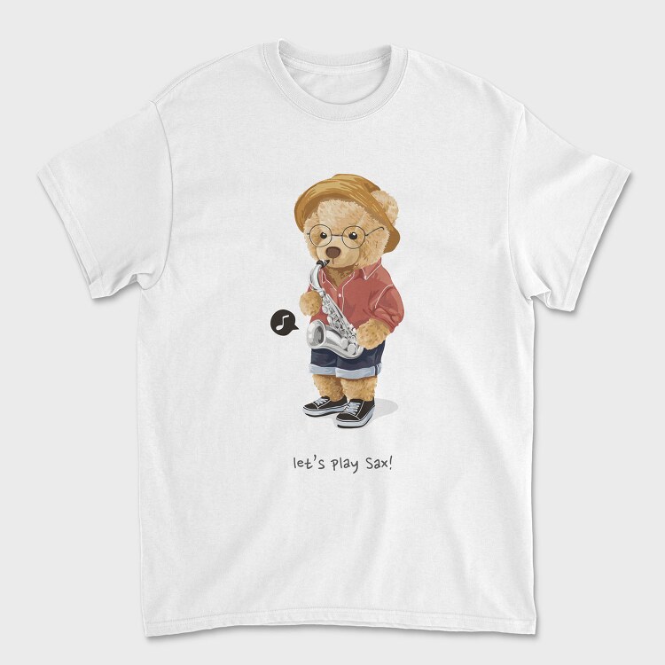 Saxophone Bear Jam, Tricou Barbati (Unisex)