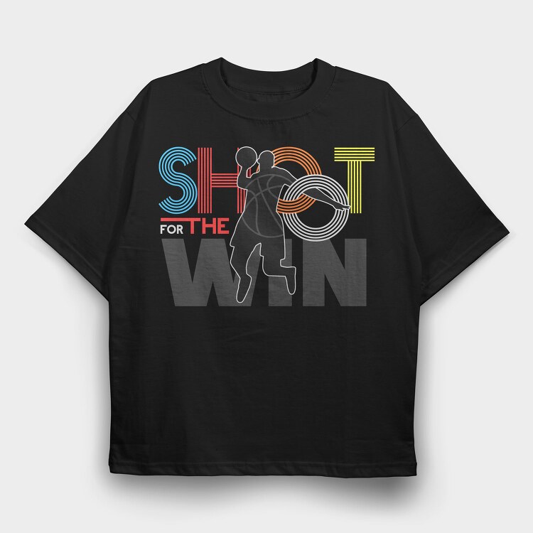 Shot For The Win, Tricou Oversize Barbati (Unisex)