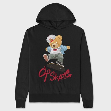Skate Bear Yeah, Hanorac Oversize Barbati (Unisex)