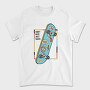 Skate Hard Yeah, Tricou Barbati (Unisex)