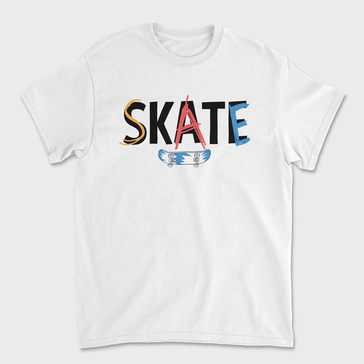 Skateboard Splash, Tricou Barbati (Unisex)