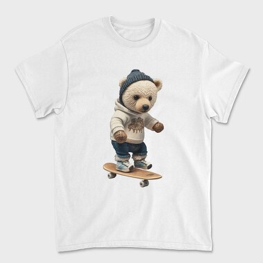 Skateboarding Bear 1, Tricou Barbati (Unisex)