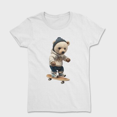 Skateboarding Bear 1, Tricou Femei