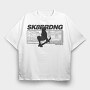 Skateboarding Risk, Tricou Oversize Barbati (Unisex)