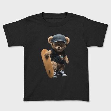 Skateboarding Teddy 1, Tricou Copii