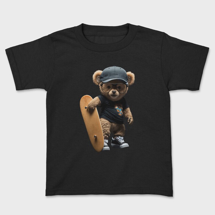 Skateboarding Teddy 1, Tricou Copii