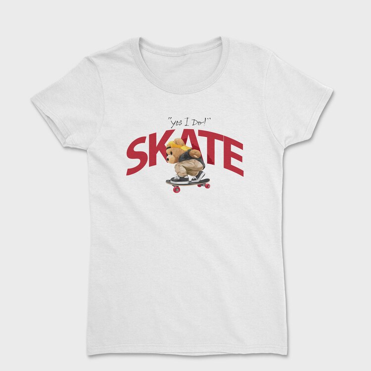 Skateboarding Teddy 2, Tricou Femei