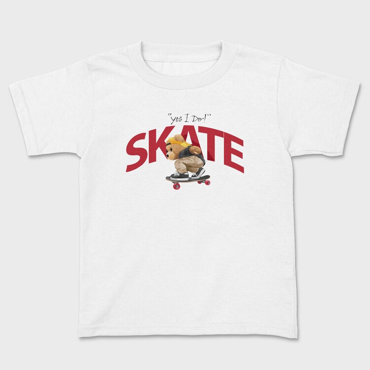 Skateboarding Teddy 2, Tricou Copii