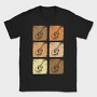 Vintage Guitars Set, Tricou Barbati (Unisex)
