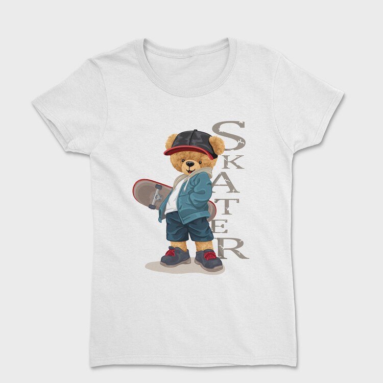 Skateboarding Teddy, Tricou Femei