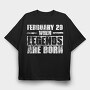 Vintage Grunge Birthday Quote, Tricou Oversize Barbati (Unisex)