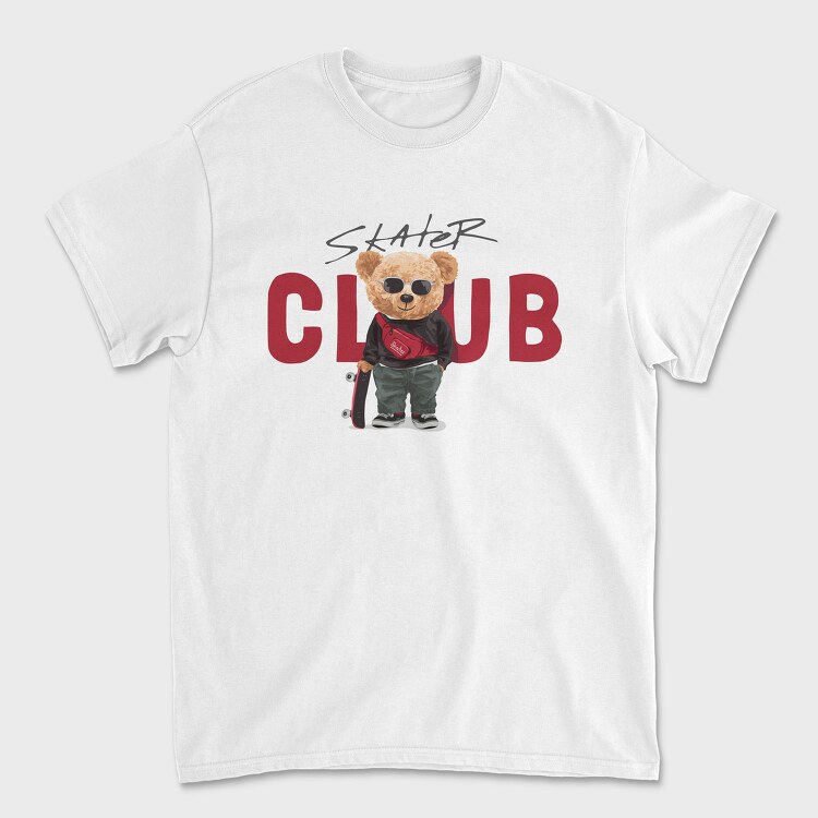 Skater Club Bear, Tricou Barbati (Unisex)