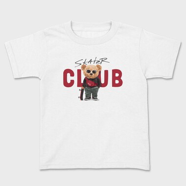 Skater Club Bear, Tricou Copii