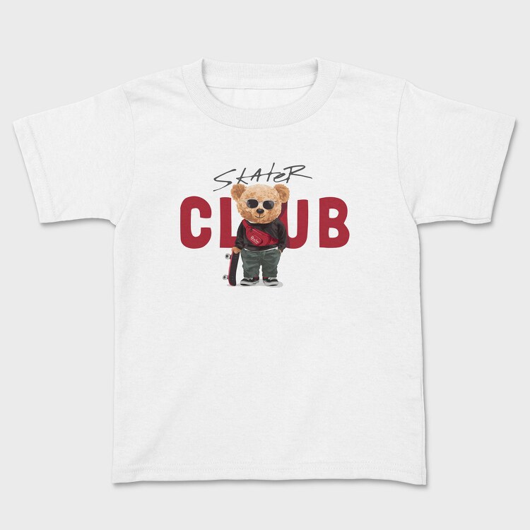 Skater Club Bear, Tricou Copii