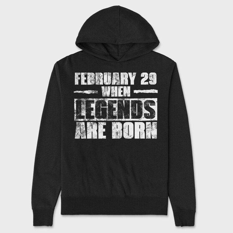 Vintage Grunge Birthday Quote, Hanorac Oversize Barbati (Unisex)