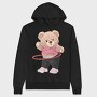 Sporty Bear Hula Hoop, Hanorac Oversize Barbati (Unisex)