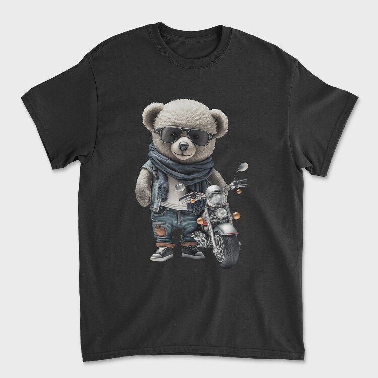 Teddy Biker Style, Tricou Barbati (Unisex)