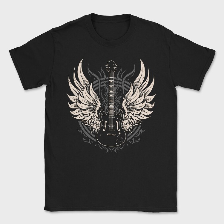Vintage Gitar Rock, Tricou Barbati (Unisex)