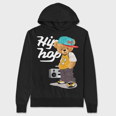 Teddy Boombox, Hanorac Oversize Barbati (Unisex)