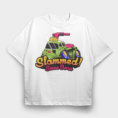 SLAMMED, Tricou Oversize Barbati (Unisex)