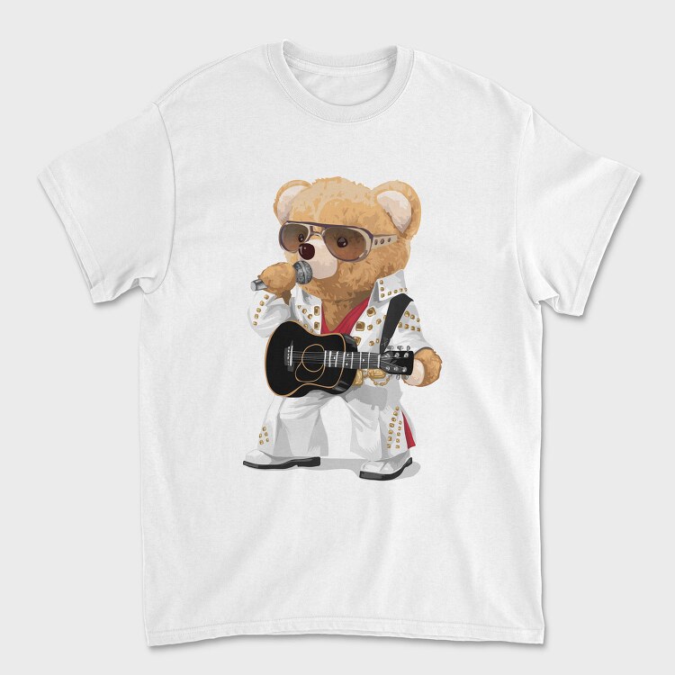 Teddy Elvis Guitar, Tricou Barbati (Unisex)