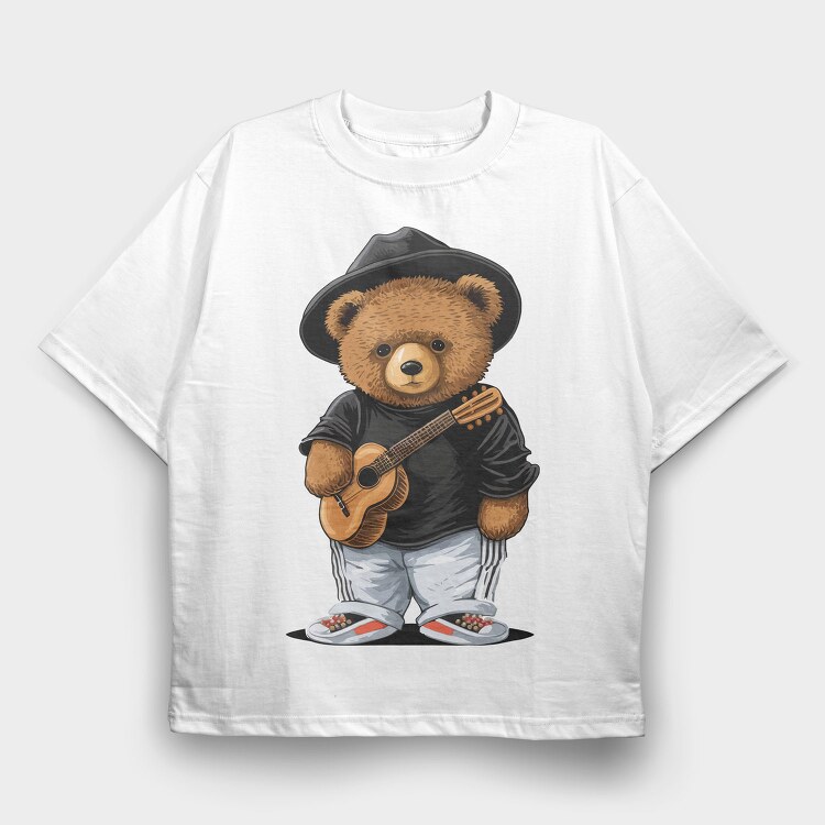 Teddy Strummers 1, Tricou Oversize Barbati (Unisex)