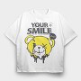 Your Smile What, Tricou Oversize Barbati (Unisex)