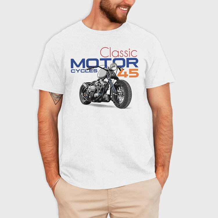 Classic Motor Cycles 45, Tricou Barbati (Unisex)