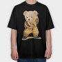 Teddy Bear Prisoner, Tricou Oversize Barbati (Unisex)