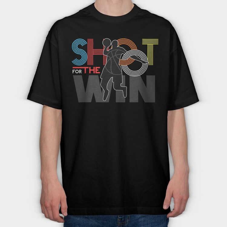 Shot For The Win, Tricou Oversize Barbati (Unisex)