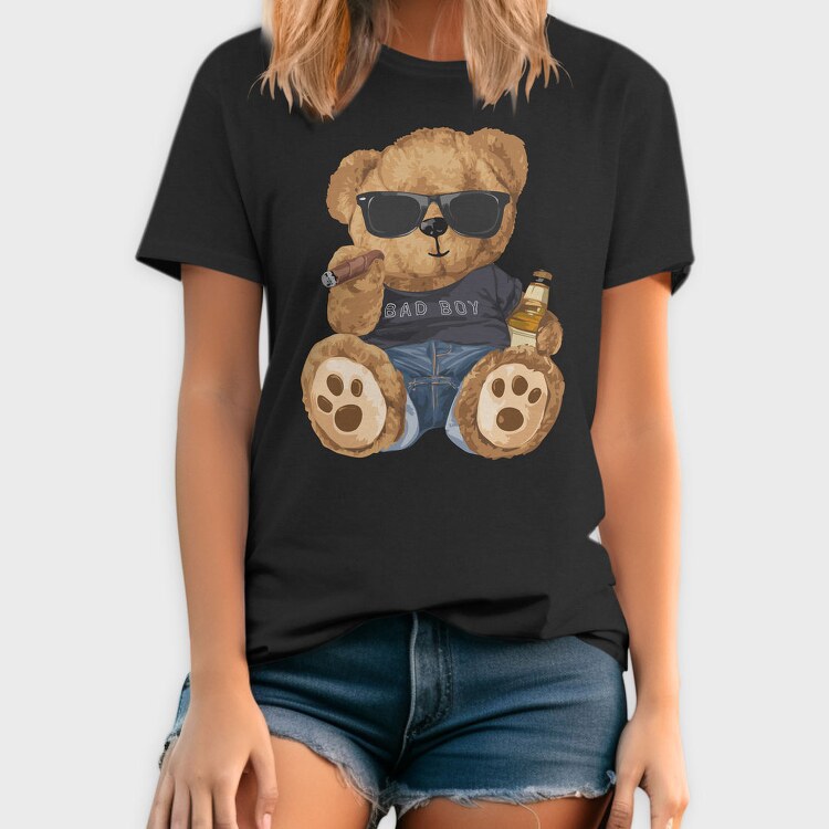 Bad Boy Bear, Tricou Barbati (Unisex)
