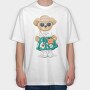 Colorful Day Bear, Tricou Oversize Barbati (Unisex)