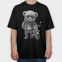 Teddy Biker Style, Tricou Oversize Barbati (Unisex)