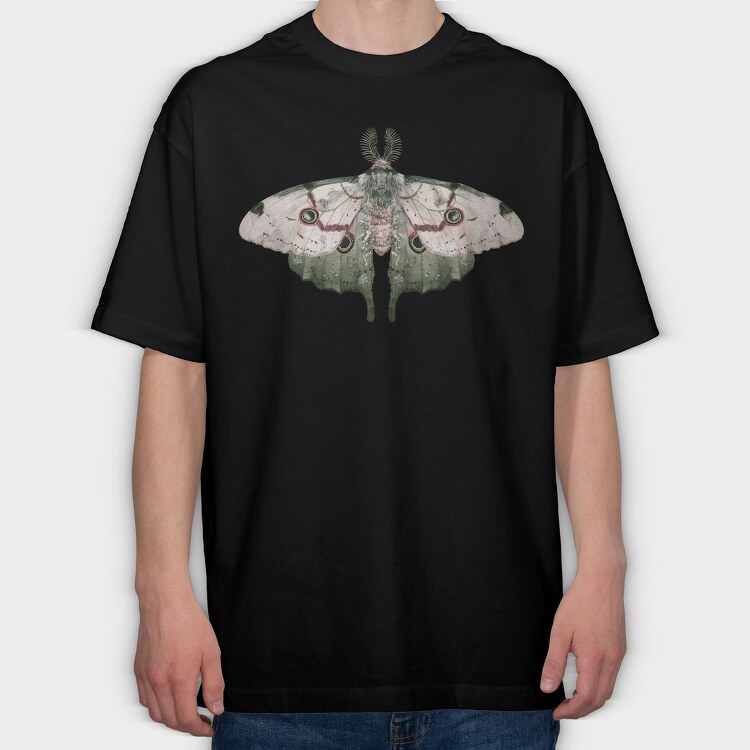 Celstial Moth Clipart, Tricou Oversize Barbati (Unisex)