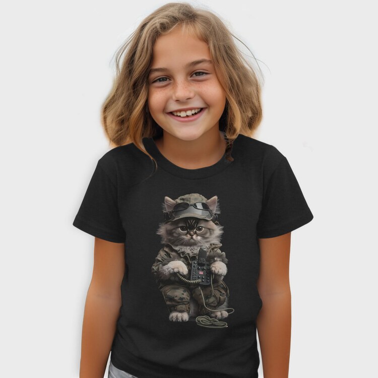 Military Cat, Tricou Copii
