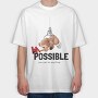 Crushed Teddy Bear, Tricou Oversize Barbati (Unisex)