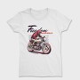 Freedom on Wheels Motorcycle Retro, Tricou Femei