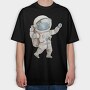 Child Astronaut Jump, Tricou Oversize Barbati (Unisex)
