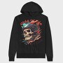 Motorcycle Helmet Skull Ride or Die, Hanorac Oversize Barbati (Unisex)