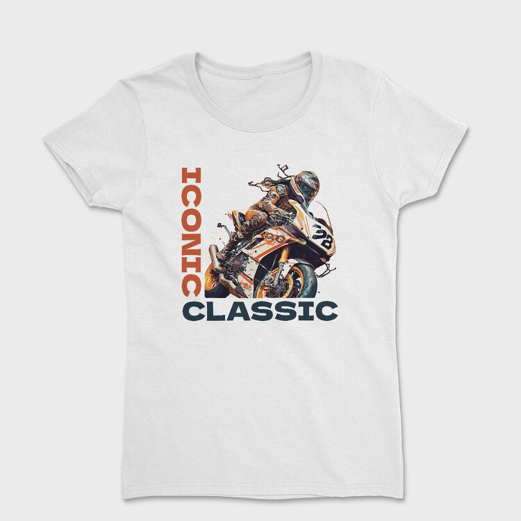 Racing Motorcycle Manga Style Iconic Classic, Tricou Femei