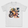 Racing Motorcycle With Rider Full Throttle, Tricou Barbati (Unisex)