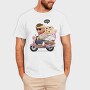 Teddy Hello Ride, Tricou Barbati (Unisex)