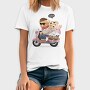Teddy Hello Ride, Tricou Barbati (Unisex)