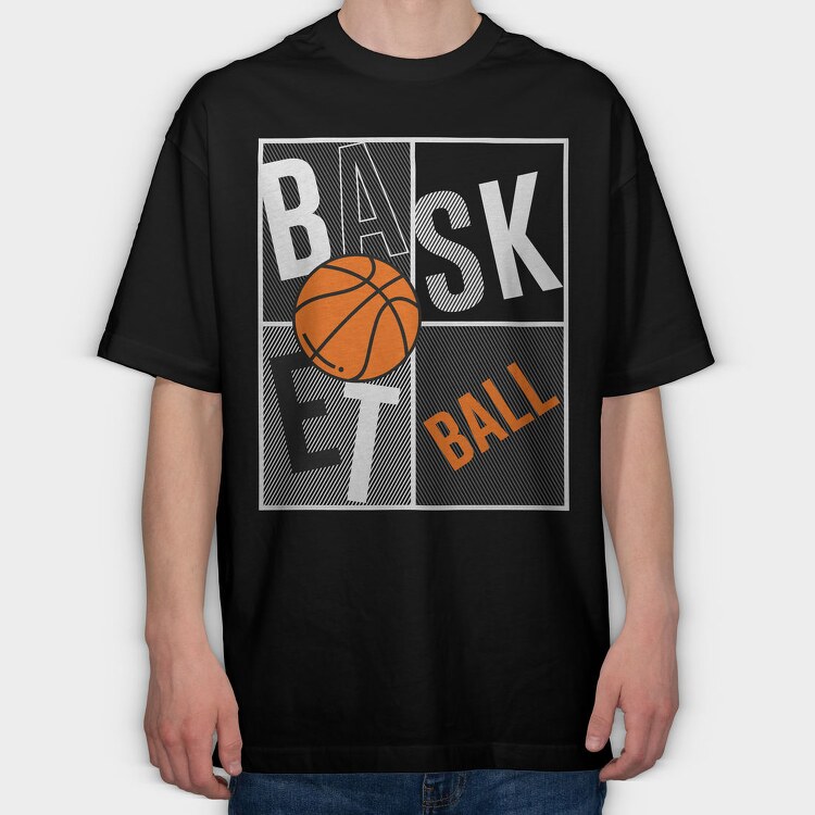 Basketball Vibes, Tricou Oversize Barbati (Unisex)