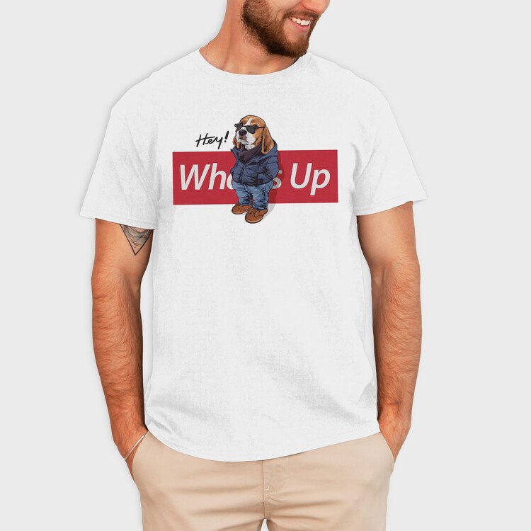 Beagle Hey Whos Up, Tricou Barbati (Unisex)