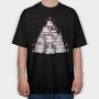 Cat Party Pile, Tricou Oversize Barbati (Unisex)