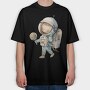 Child Cosmic Adventure, Tricou Oversize Barbati (Unisex)